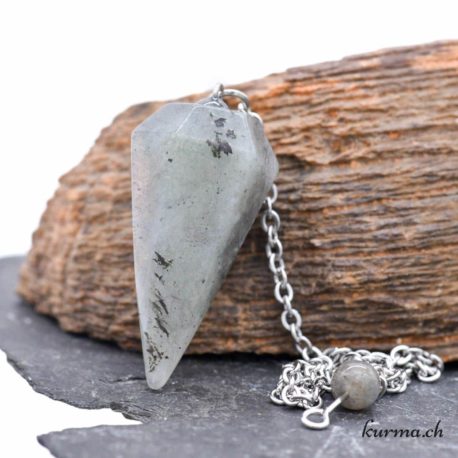 Pendule - Labradorite-Cône 3.5cm-Nº14405-2 disponible dans la boutique en ligne Kûrma. Votre magasin de pierre et minéraux en suisse