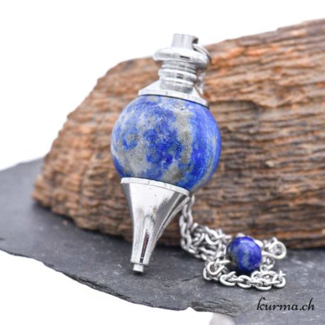 Pendule - Lapis Lazuli-Séphoroton 4cm-Nº13993-3 disponible dans la boutique en ligne Kûrma. Votre magasin de pierre et minéraux en suisse