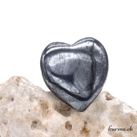 Coeur Hématite 2cm - Nº14621-1 disponible dans la boutique en ligne Kûrma. Votre magasin de pierre et minéraux en suisse