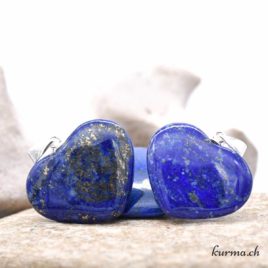 Lapis-Lazuli en coeur pendentif en argent 925 – N°14730