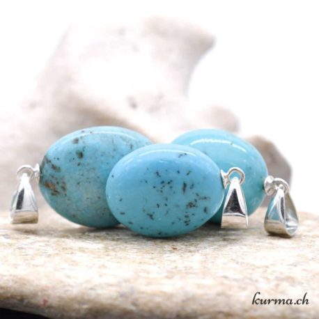 Pendentif Turquoise (stab) (h) - N°14444-3 disponible dans la boutique en ligne Kûrma. Votre magasin de pierre et minéraux en suisse