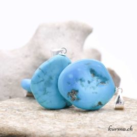 Turquoise ‘Sleeping Beauty’ pendentif en argent 925 – N°14445