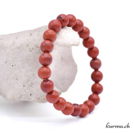 Bracelet Jaspe Rouge - Enfant - 6mm N°14671-11 disponible dans la boutique en ligne Kûrma. Votre magasin de pierre et minéraux en suisse