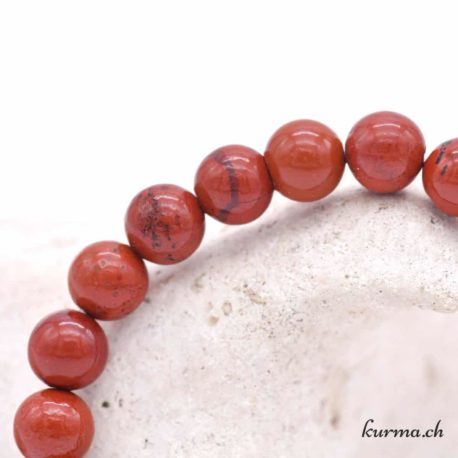 Bracelet Jaspe Rouge - Enfant - 6mm N°14671-21 disponible dans la boutique en ligne Kûrma. Votre magasin de pierre et minéraux en suisse
