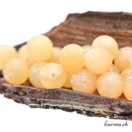 Calcite jaune – Perles 8-8.5mm – N°5675