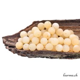 Perles Calcite jaune mate 6mm