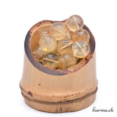 Perle Citrine 10.5-11mm 1 disponible dans la boutique en ligne Kûrma. Votre magasin de pierre et minéraux en suisse
