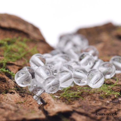 Perles Cristal de roche 4mm