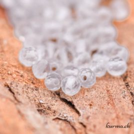 Perles Cristal de roche 2mm