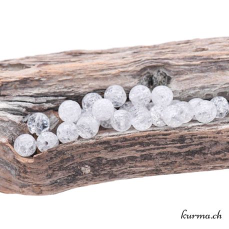 Perle Cristal de Roche Iris 6.5mm 1 disponible dans la boutique en ligne Kûrma. Votre magasin de pierre et minéraux en suisse