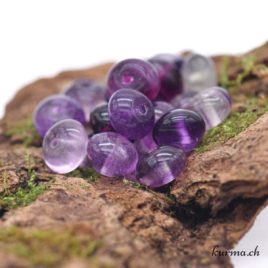 Perles Fluorite violette 8mm