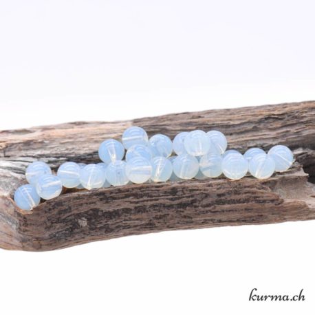 Perle Opaline  8-8.5mm 1 disponible dans la boutique en ligne Kûrma. Votre magasin de pierre et minéraux en suisse