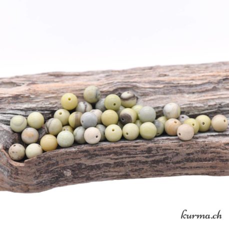 Perle Serpentine Chyta 6-6.5mm 1 disponible dans la boutique en ligne Kûrma. Votre magasin de pierre et minéraux en suisse
