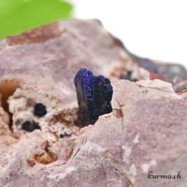 Azurite cristal sur matrice – Minéraux – N°9089.1