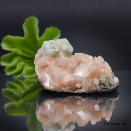 Minéraux Stilbite-Apophyllite Verte Nº14776.1-11 disponible dans la boutique en ligne Kûrma. Votre magasin de pierre et minéraux en suisse