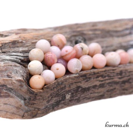 Perle Opale des Andes Rose 6.5-7mm-2 disponible dans la boutique en ligne Kûrma. Votre magasin de pierre et minéraux en suisse