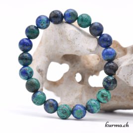 Bracelet Azurite-Malachite 10mm – N°17104