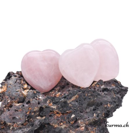 coeur en Quartz rose