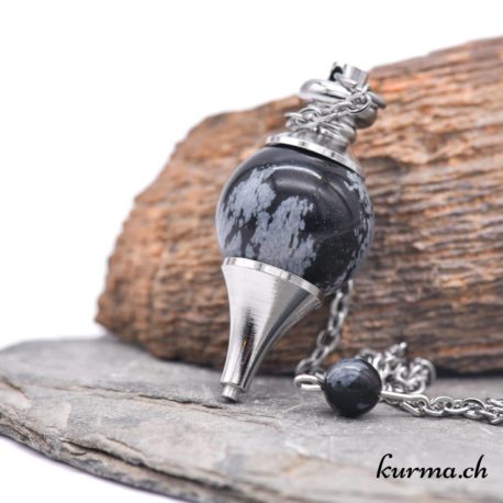 Acheter Pendule Obsidienne Flocon de Neige Séphoroton 4cm – N°14867-11 dans la boutique en ligne Kûrma. Spécialisé dans des pierres de qualité directement importer depuis les artisans lapidaires.