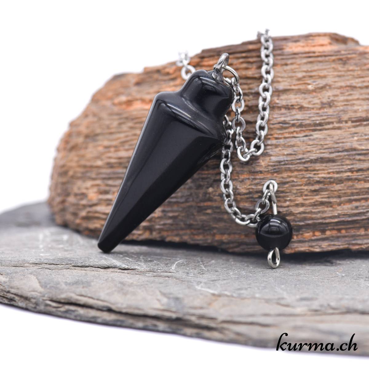 Pendule Divinatoire En Obsidienne Goutte D'eau, Idéal Pour Radiesthésie, Neuf Avec étiquettes