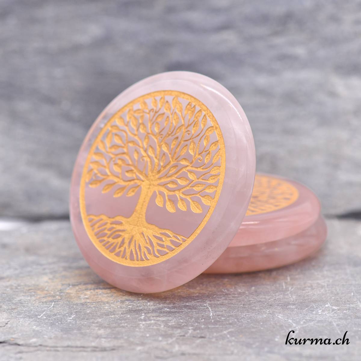 Arbre de vie en Quartz Rose