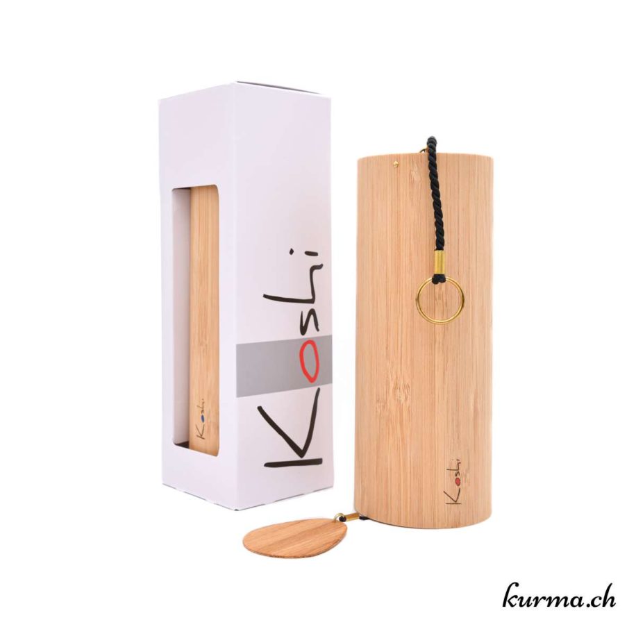 Carillon Sphérique Koshi Terra - 8 Cordes En Bambou Accordé G C E F G C E G