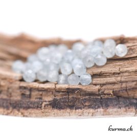 Aigue-marine – Perles 2.8mm – Facettes – N°15223