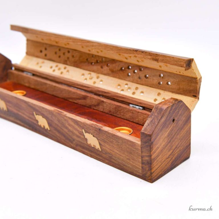 Coffret Porte-encens Traditionnel D'Inde 30cm, Boîte D'encens