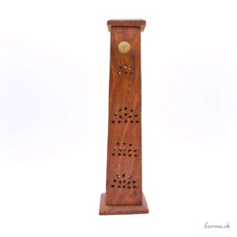 Porte-encens – Bois – Tour Antique motif 30cm – N°15609