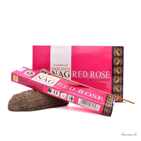 Acheter Encens Golden Rose 15g - N°15769-1 dans la boutique en ligne Kûrma. Spécialisé dans des pierres de qualité directement importer depuis les artisans lapidaires.