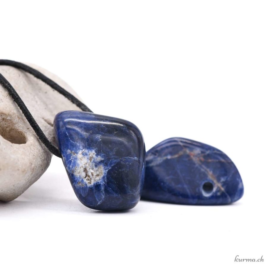 Colliers Couple Cœur Yin Yang En Pierres Naturelles - Sodalite Et Howlite - Chaînes Acier Inoxydable - Cadeau Saint-Valentin, Anniversaire