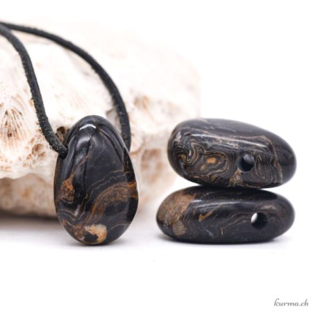 Pendentif en Stromatolite - Taille M pierre percée