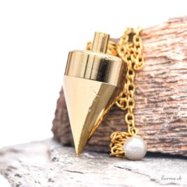 Pendule conique – Laiton doré – N°15972