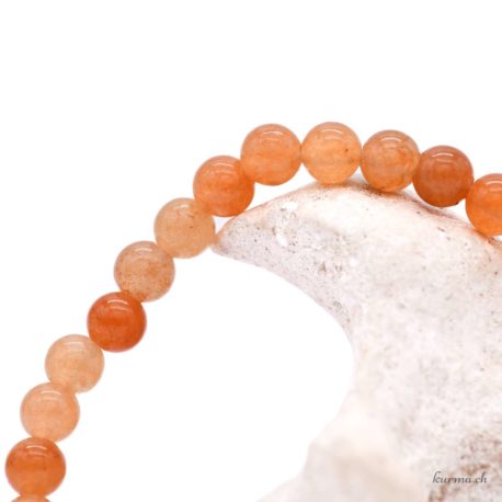 Acheter Bracelet Aventurine Orange perles 4mm - N°16089-2 dans la boutique en ligne Kûrma. Spécialisé dans des pierres de qualité directement importer depuis les artisans lapidaires.
