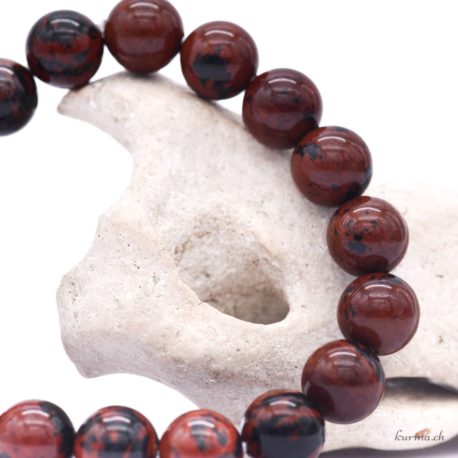 Acheter Bracelet Obsidienne Mahagony perles 10mm - N°16132-3 dans la boutique en ligne Kûrma. Spécialisé dans des pierres de qualité directement importer depuis les artisans lapidaires.