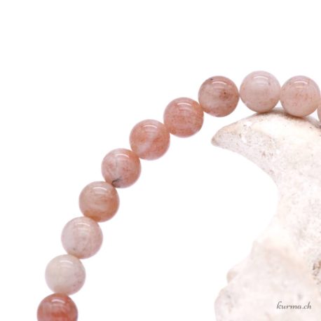 Acheter Bracelet Pierre de Soleil 'AA' perles 6mm - N°16157-2 dans la boutique en ligne Kûrma. Spécialisé dans des pierres de qualité directement importer depuis les artisans lapidaires.