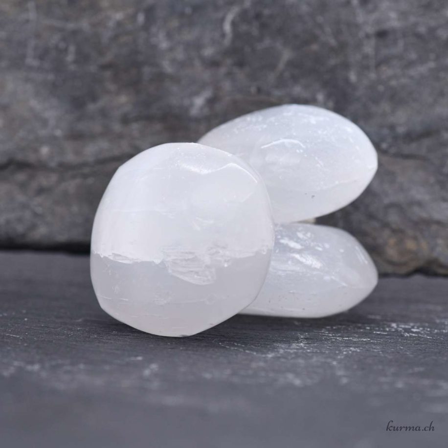 Morceau De Sélénite Naturelle - 3 Cm - Neuf Avec étiquette - Pierre De Collection