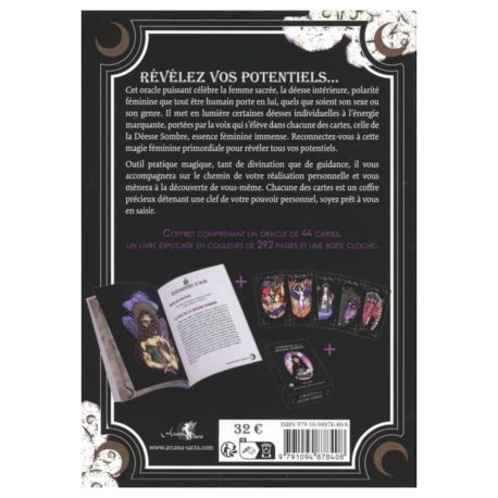 Cartes oracle - L'oracle de la déesse sombre - 9791094878408 disponible en ligne et dans la boutique Kûrma.