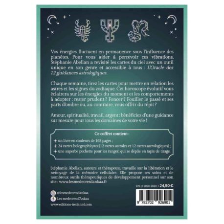 Cartes oracle - L'Oracle des 12 guidances astrologiques - 9782702926901_02 disponible en ligne et dans la boutique Kûrma.