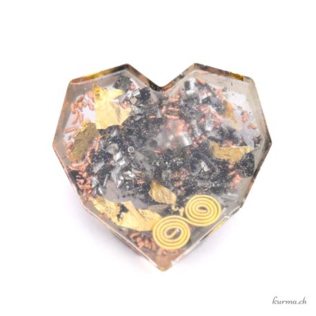 Acheter Orgonite Coeur Facette 6cm Résine naturelle - N°16676-3 dans la boutique en ligne Kûrma. Magasin suisse d'orgonite artisanale de qualité.