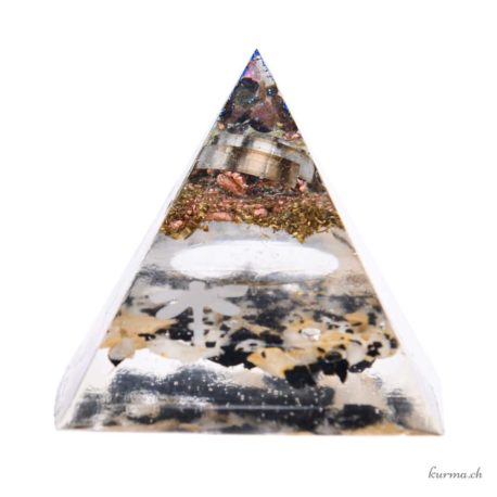 Pyramide en Orgonite 5.5cm - Artisanale