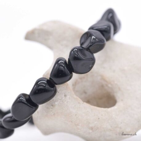 Bracelet Obsidienne Larme d'Apache nuggets - N°-3 disponible en ligne et dans la boutique Kûrma.