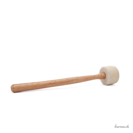 Mailloche pour bol chantant Drum blanc 32x6cm