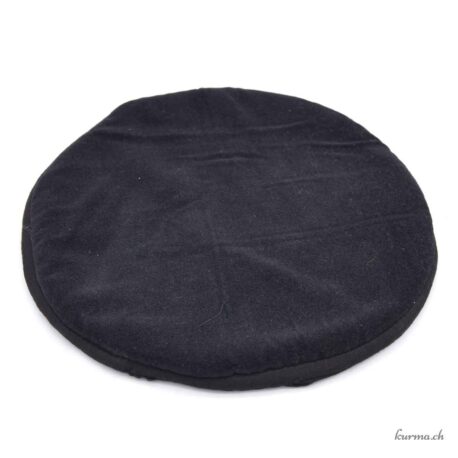 Coussin bol chantant plat Noir 20cm