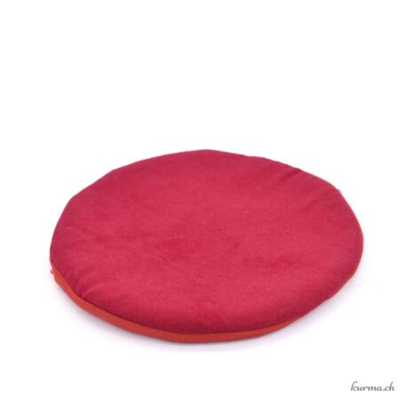 Support plat rond rouge Bol 15x1cm - N°17009-1 disponible en ligne et dans la boutique Kûrma.