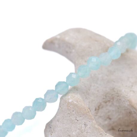 Bracelet Amazonite 4mm Facettes - N°17070.170-3 disponible en ligne et dans la boutique Kûrma.