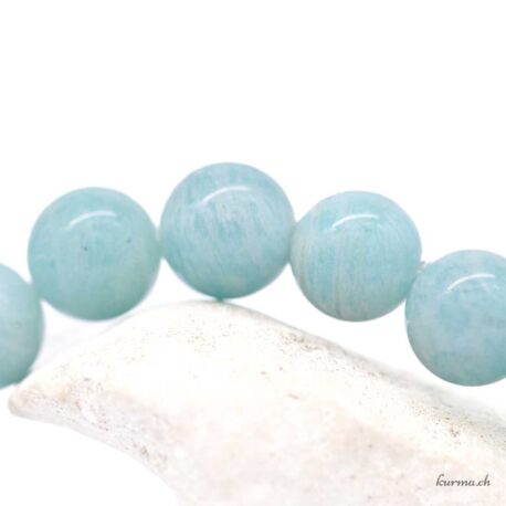 Bracelet Amazonite du Pérou 7.5-8mm - N°17077.170-2 disponible en ligne et dans la boutique Kûrma.