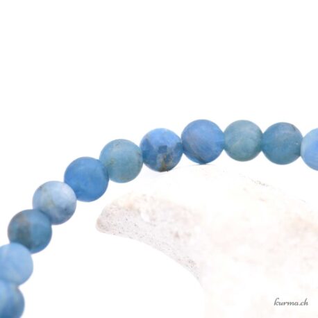 Bracelet Apatite Bleue Mate 4-4.5mm - N°17088.170-2 disponible en ligne et dans la boutique Kûrma.