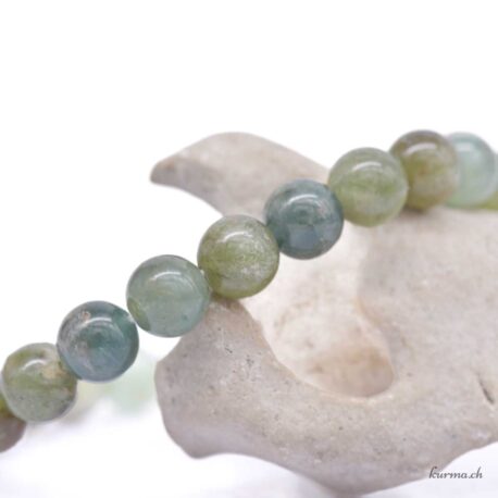 Bracelet Apatite Verte 10mm - N°17158.180-2 disponible en ligne et dans la boutique Kûrma.