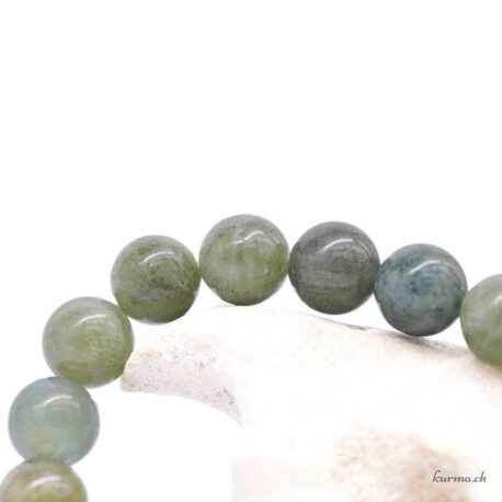 Bracelet Apatite Verte 10mm - N°17158.180-3 disponible en ligne et dans la boutique Kûrma.